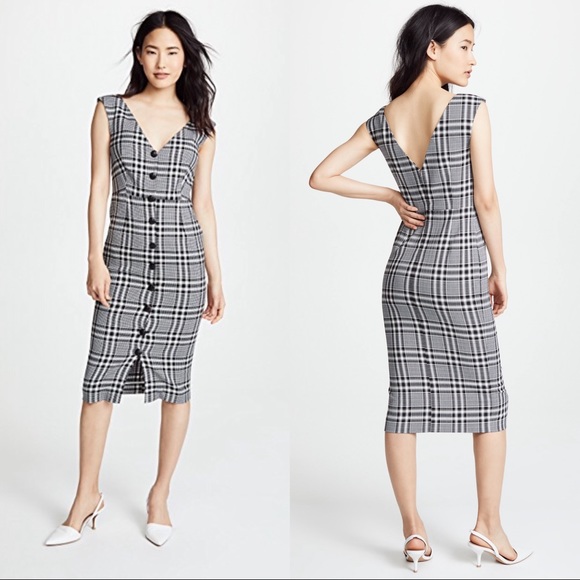 Veronica Beard Dresses & Skirts - Veronica Beard Lark Plaid Sleeveless Sheath Dress